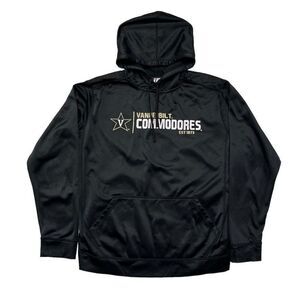 J2 Sport Sweatshirt Men's Large‎ Black Vanderbilt Commodores Performance Hoodie